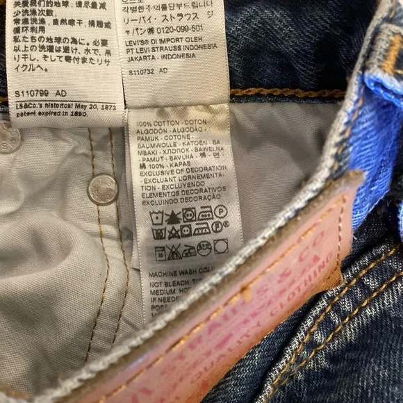 Levi’s 501 W27 Women’s High Rise Straight Leg Premium Jeans 12501-0400 - Picture 12 of 14